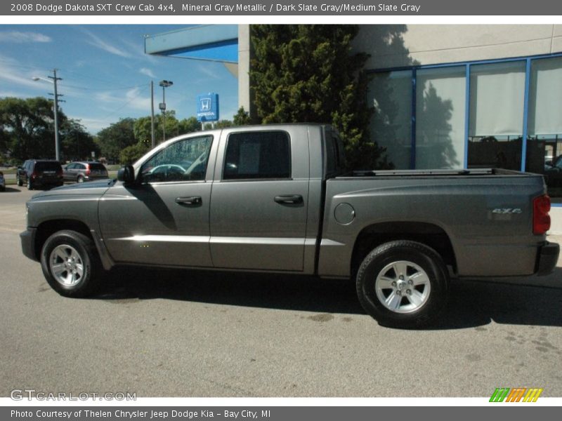 Mineral Gray Metallic / Dark Slate Gray/Medium Slate Gray 2008 Dodge Dakota SXT Crew Cab 4x4
