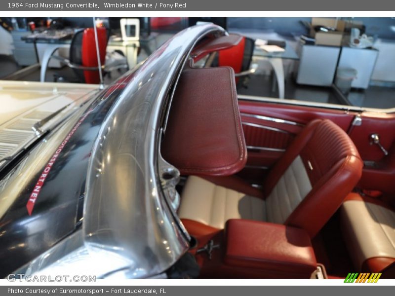 Wimbledon White / Pony Red 1964 Ford Mustang Convertible