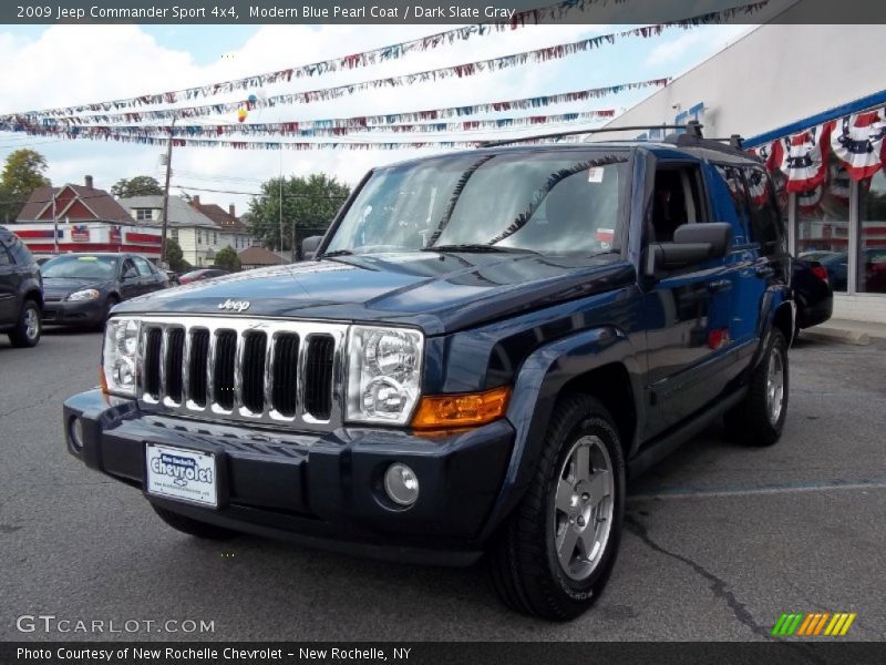 Modern Blue Pearl Coat / Dark Slate Gray 2009 Jeep Commander Sport 4x4