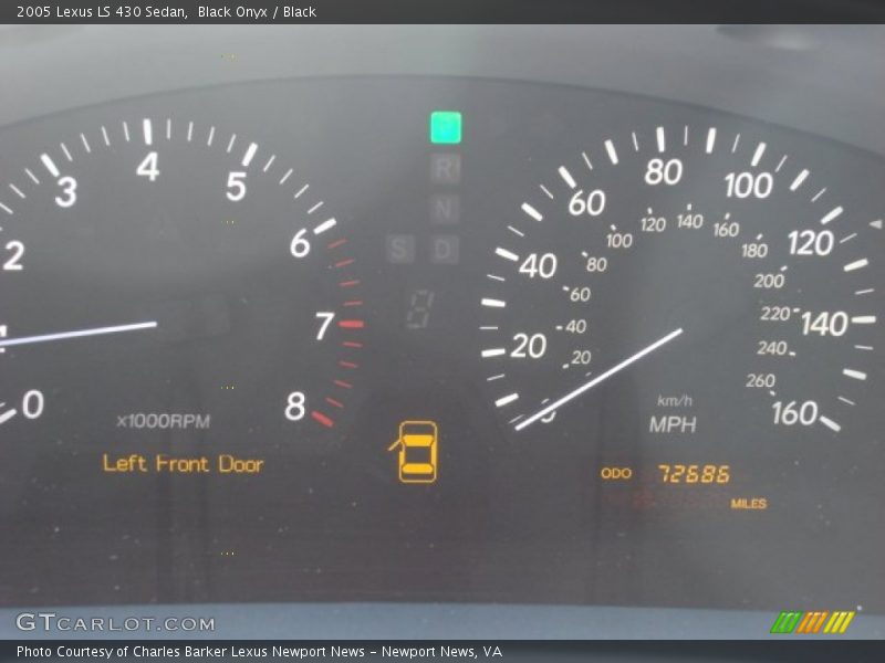 Black Onyx / Black 2005 Lexus LS 430 Sedan
