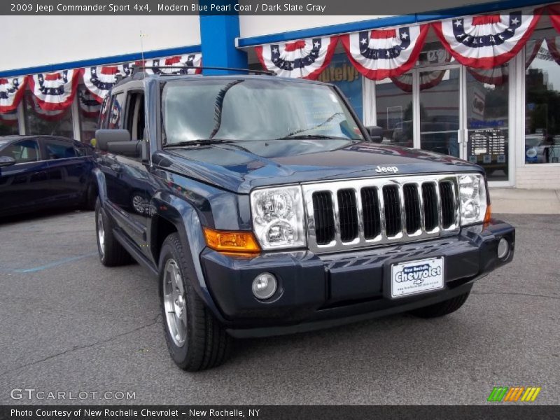 Modern Blue Pearl Coat / Dark Slate Gray 2009 Jeep Commander Sport 4x4