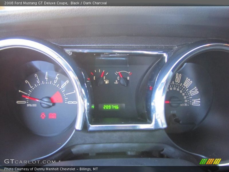 Black / Dark Charcoal 2008 Ford Mustang GT Deluxe Coupe