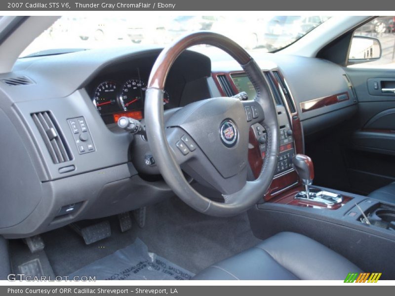 Thunder Gray ChromaFlair / Ebony 2007 Cadillac STS V6