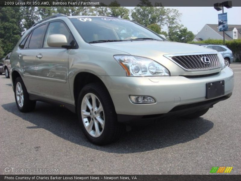 Bamboo Pearl / Parchment 2009 Lexus RX 350 AWD
