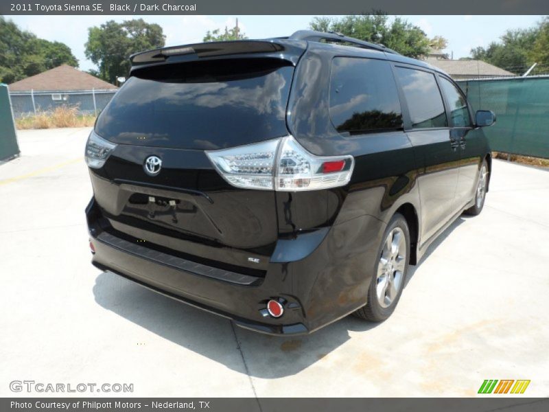 Black / Dark Charcoal 2011 Toyota Sienna SE