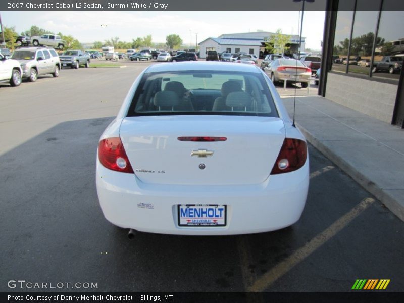 Summit White / Gray 2007 Chevrolet Cobalt LS Sedan
