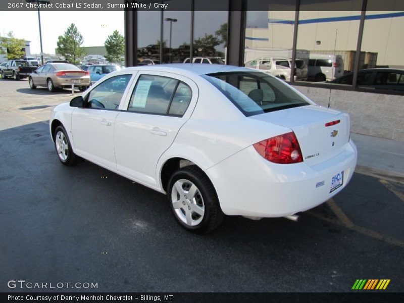 Summit White / Gray 2007 Chevrolet Cobalt LS Sedan