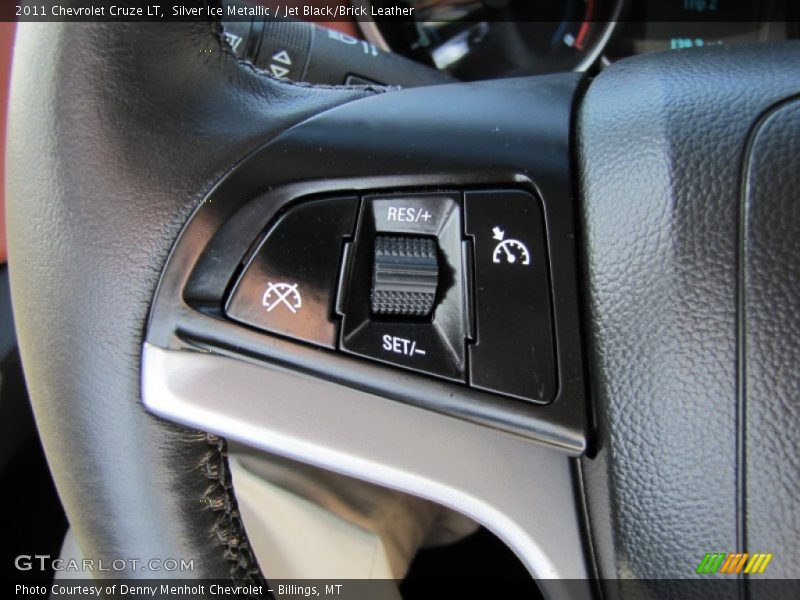 Silver Ice Metallic / Jet Black/Brick Leather 2011 Chevrolet Cruze LT