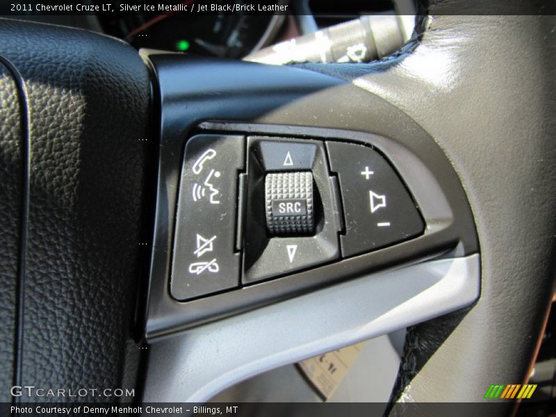Silver Ice Metallic / Jet Black/Brick Leather 2011 Chevrolet Cruze LT