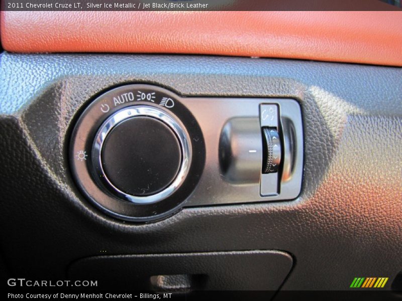 Silver Ice Metallic / Jet Black/Brick Leather 2011 Chevrolet Cruze LT