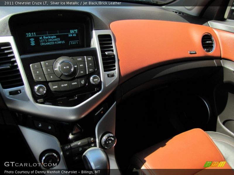 Silver Ice Metallic / Jet Black/Brick Leather 2011 Chevrolet Cruze LT