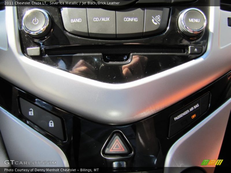 Silver Ice Metallic / Jet Black/Brick Leather 2011 Chevrolet Cruze LT