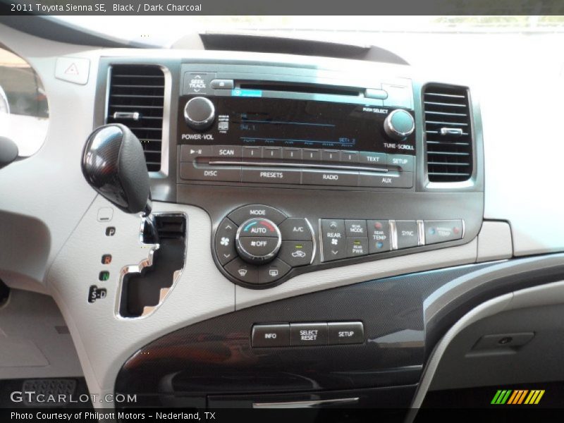 Black / Dark Charcoal 2011 Toyota Sienna SE