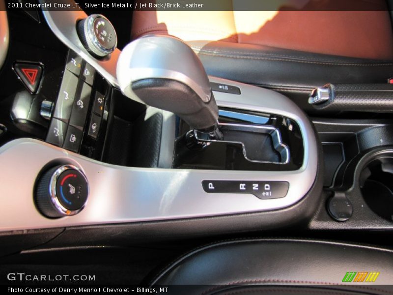 Silver Ice Metallic / Jet Black/Brick Leather 2011 Chevrolet Cruze LT