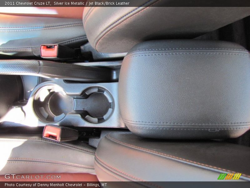 Silver Ice Metallic / Jet Black/Brick Leather 2011 Chevrolet Cruze LT