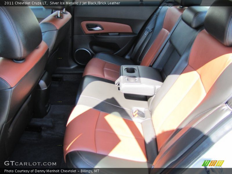 Silver Ice Metallic / Jet Black/Brick Leather 2011 Chevrolet Cruze LT