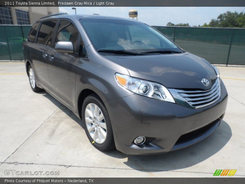 Predawn Gray Mica / Light Gray 2011 Toyota Sienna Limited