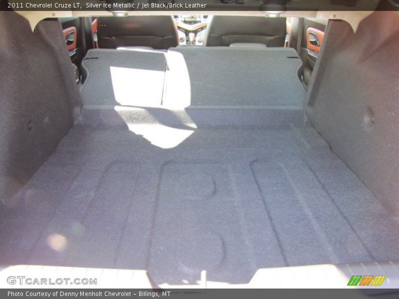 Silver Ice Metallic / Jet Black/Brick Leather 2011 Chevrolet Cruze LT