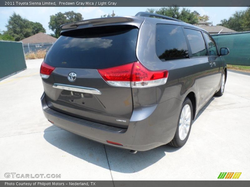 Predawn Gray Mica / Light Gray 2011 Toyota Sienna Limited