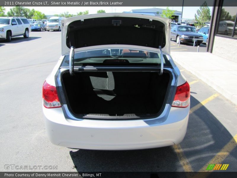 Silver Ice Metallic / Jet Black/Brick Leather 2011 Chevrolet Cruze LT