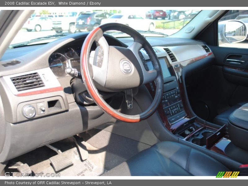 White Diamond / Ebony 2008 Cadillac Escalade ESV