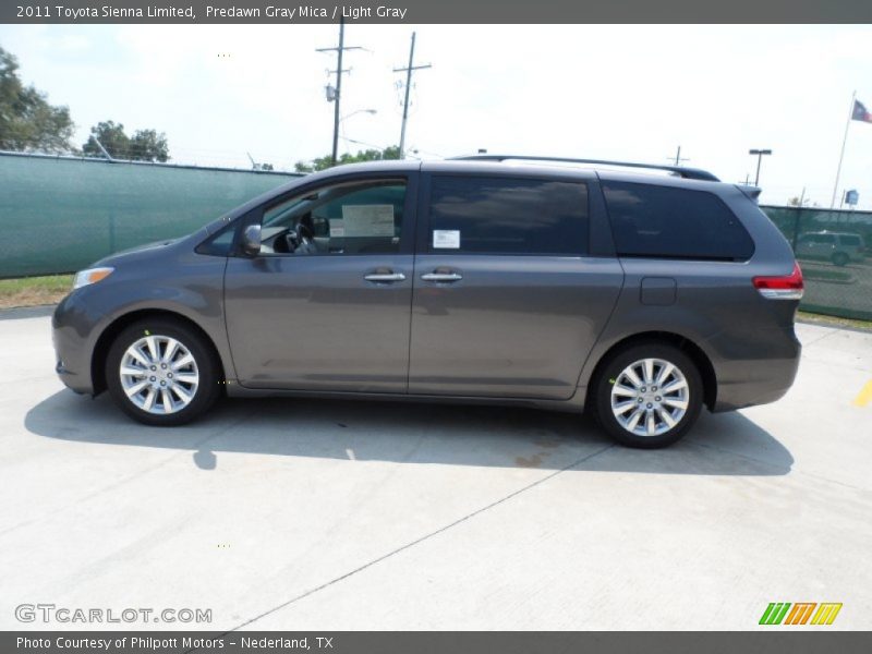 Predawn Gray Mica / Light Gray 2011 Toyota Sienna Limited