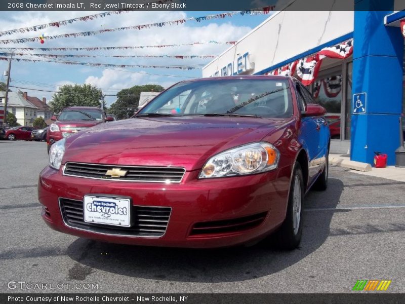 Red Jewel Tintcoat / Ebony Black 2008 Chevrolet Impala LT