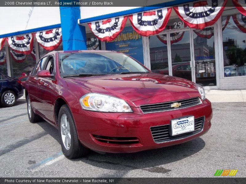 Red Jewel Tintcoat / Ebony Black 2008 Chevrolet Impala LT