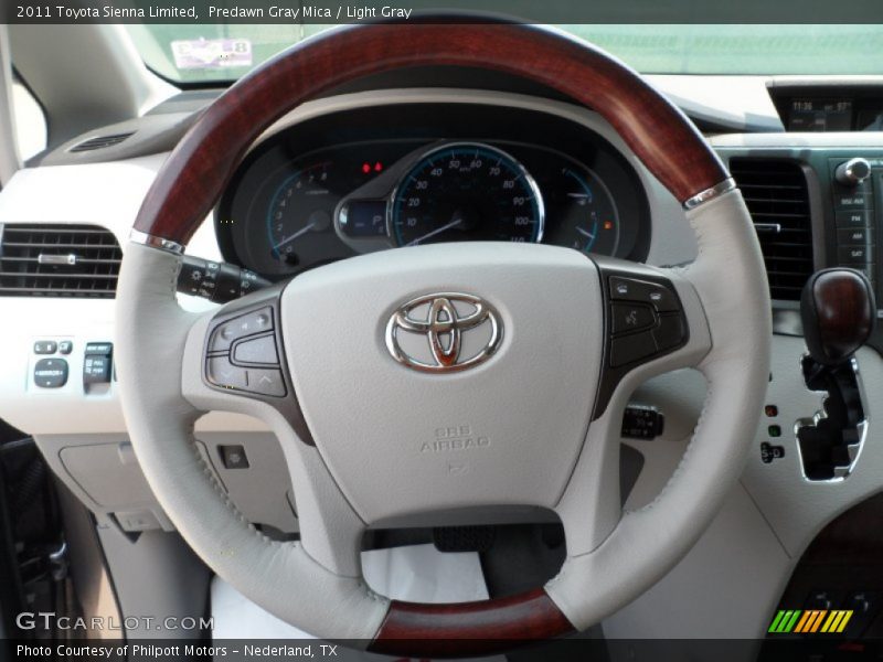 Predawn Gray Mica / Light Gray 2011 Toyota Sienna Limited
