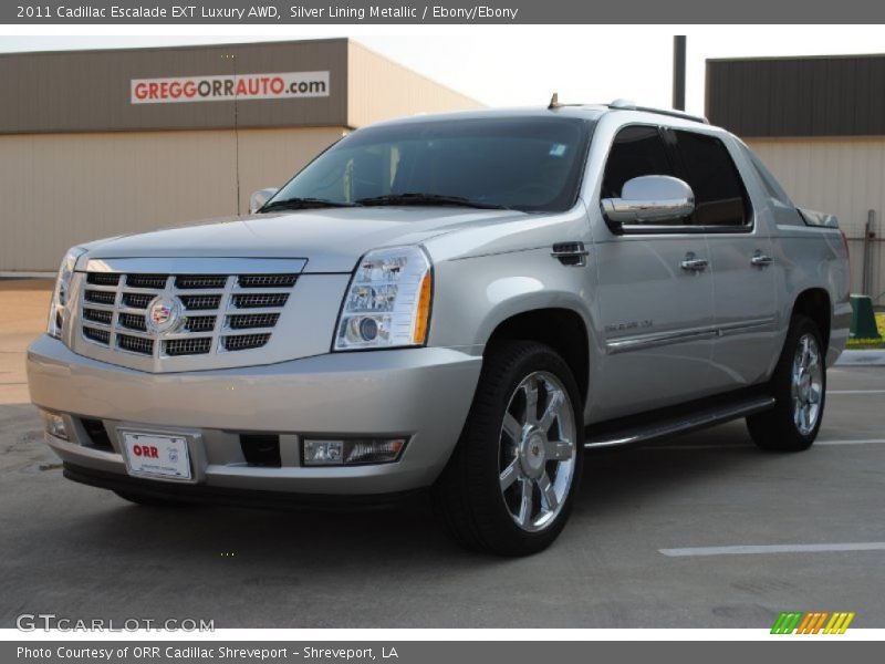Silver Lining Metallic / Ebony/Ebony 2011 Cadillac Escalade EXT Luxury AWD