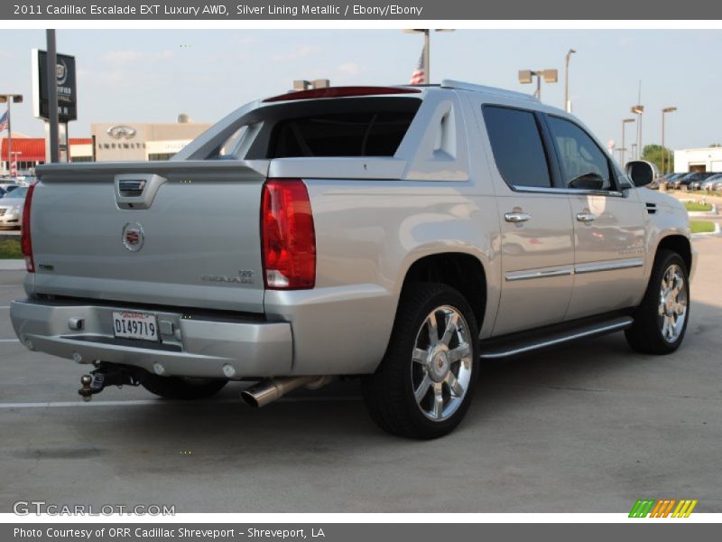 Silver Lining Metallic / Ebony/Ebony 2011 Cadillac Escalade EXT Luxury AWD