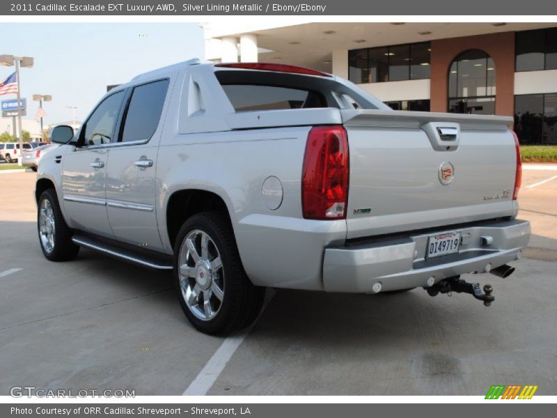 Silver Lining Metallic / Ebony/Ebony 2011 Cadillac Escalade EXT Luxury AWD