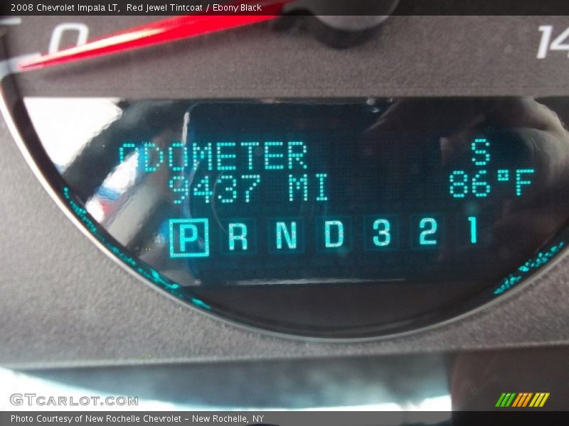 Red Jewel Tintcoat / Ebony Black 2008 Chevrolet Impala LT