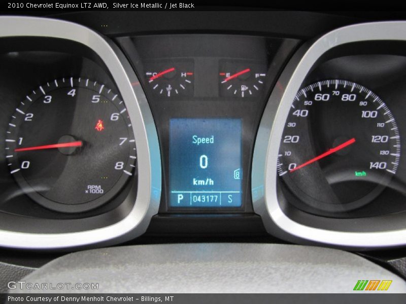 Silver Ice Metallic / Jet Black 2010 Chevrolet Equinox LTZ AWD