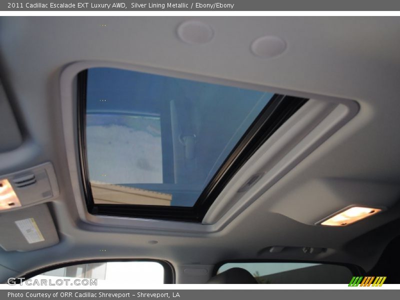 Sunroof of 2011 Escalade EXT Luxury AWD