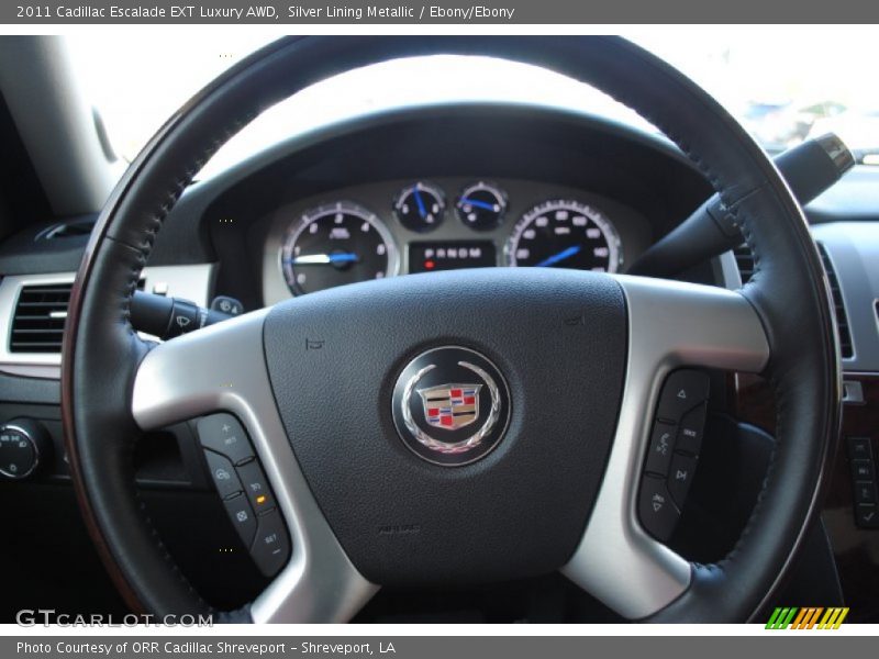 Silver Lining Metallic / Ebony/Ebony 2011 Cadillac Escalade EXT Luxury AWD
