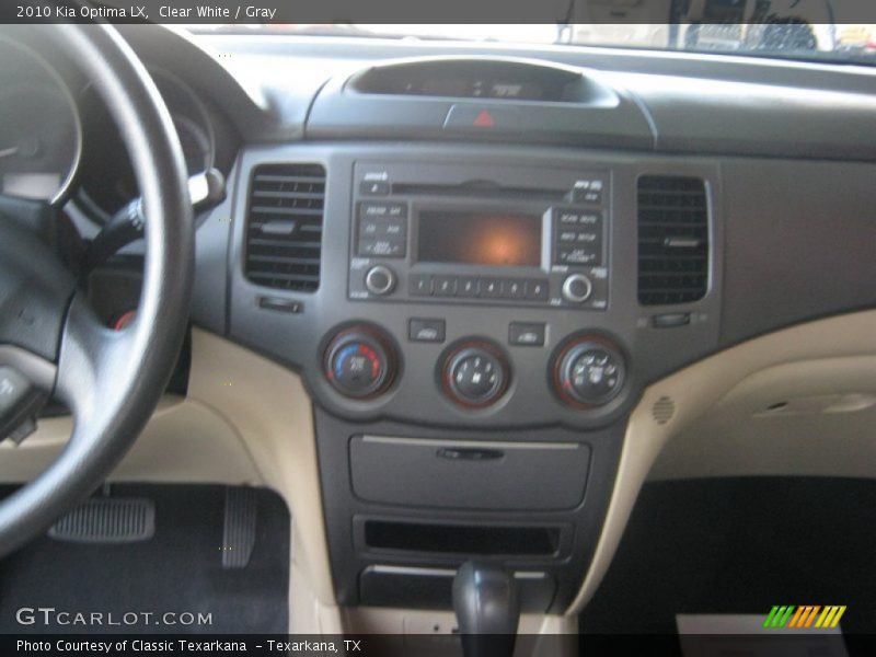 Clear White / Gray 2010 Kia Optima LX