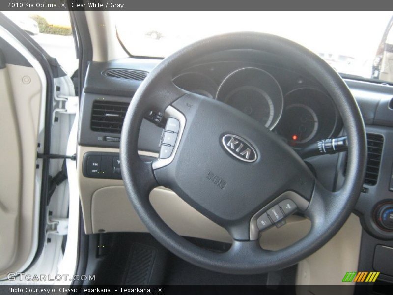 Clear White / Gray 2010 Kia Optima LX