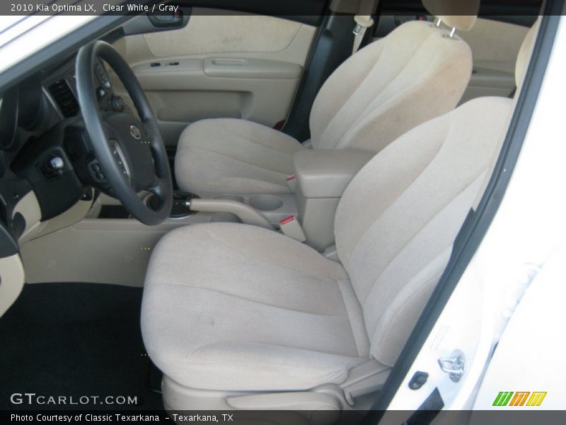 Clear White / Gray 2010 Kia Optima LX