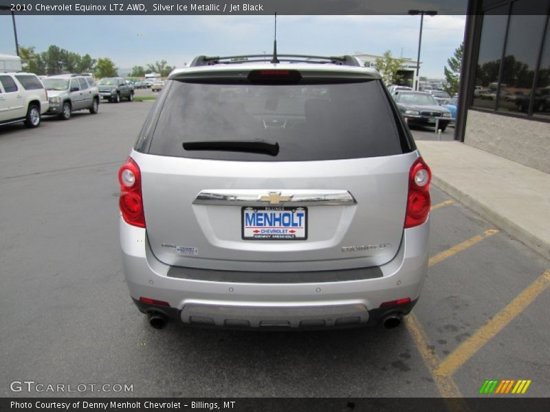 Silver Ice Metallic / Jet Black 2010 Chevrolet Equinox LTZ AWD