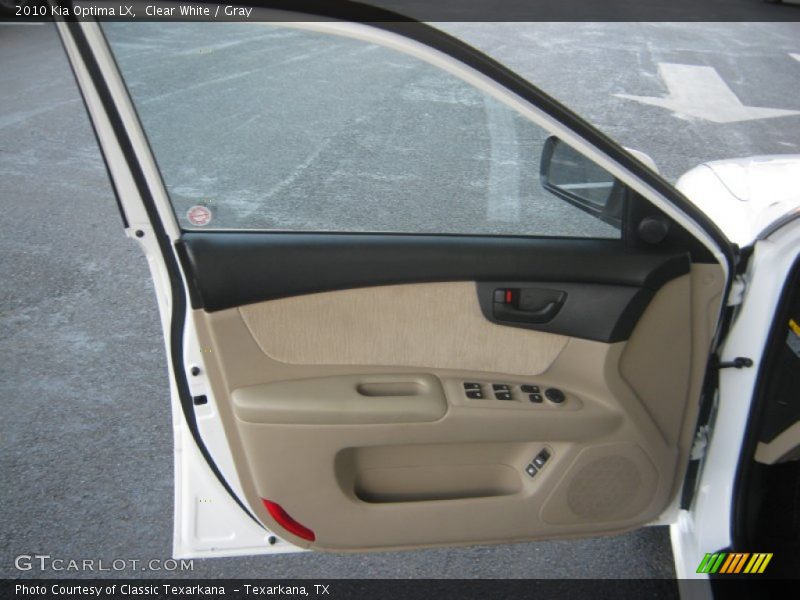 Clear White / Gray 2010 Kia Optima LX