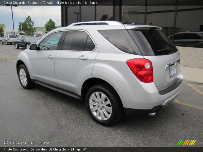Silver Ice Metallic / Jet Black 2010 Chevrolet Equinox LTZ AWD