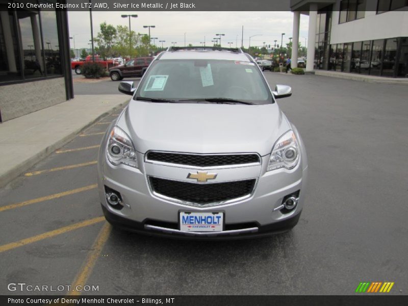 Silver Ice Metallic / Jet Black 2010 Chevrolet Equinox LTZ AWD