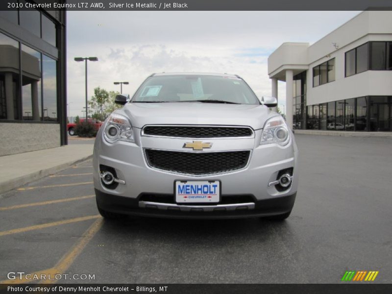Silver Ice Metallic / Jet Black 2010 Chevrolet Equinox LTZ AWD