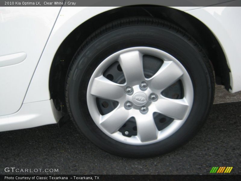 Clear White / Gray 2010 Kia Optima LX