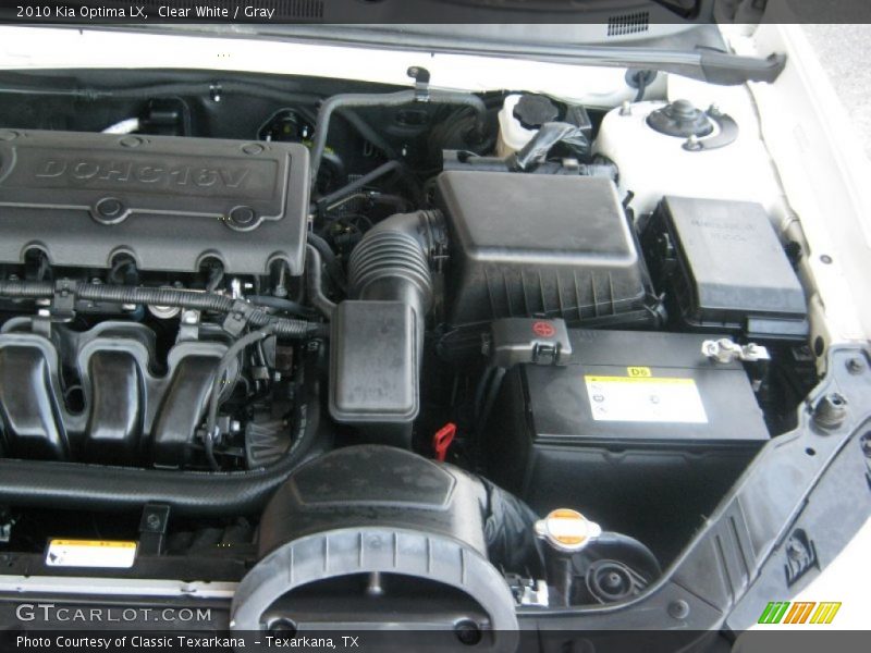 Clear White / Gray 2010 Kia Optima LX