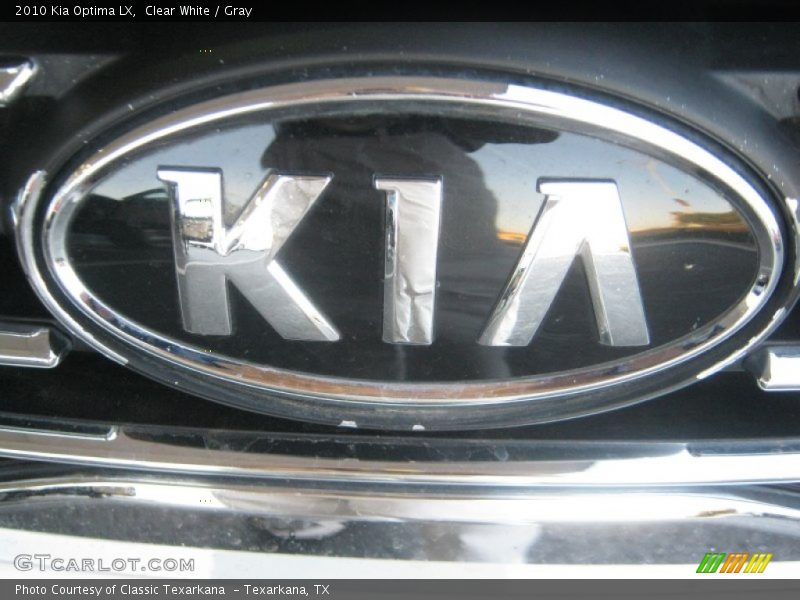 Clear White / Gray 2010 Kia Optima LX