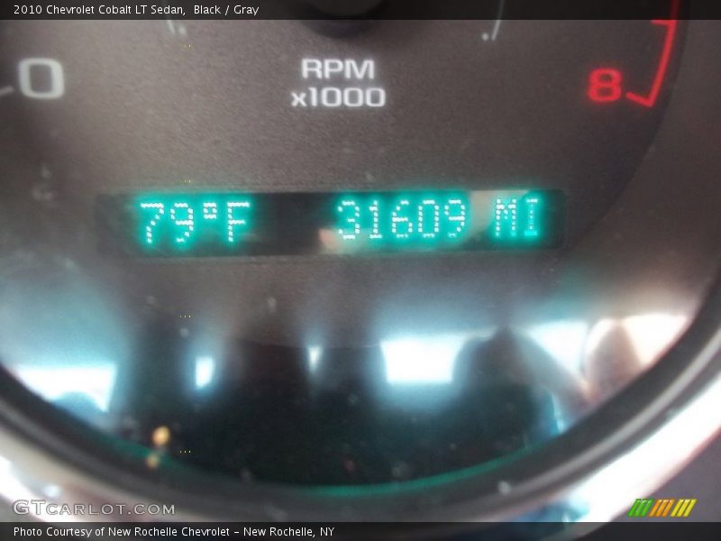 Black / Gray 2010 Chevrolet Cobalt LT Sedan