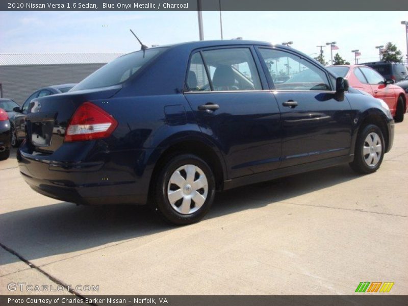 Blue Onyx Metallic / Charcoal 2010 Nissan Versa 1.6 Sedan