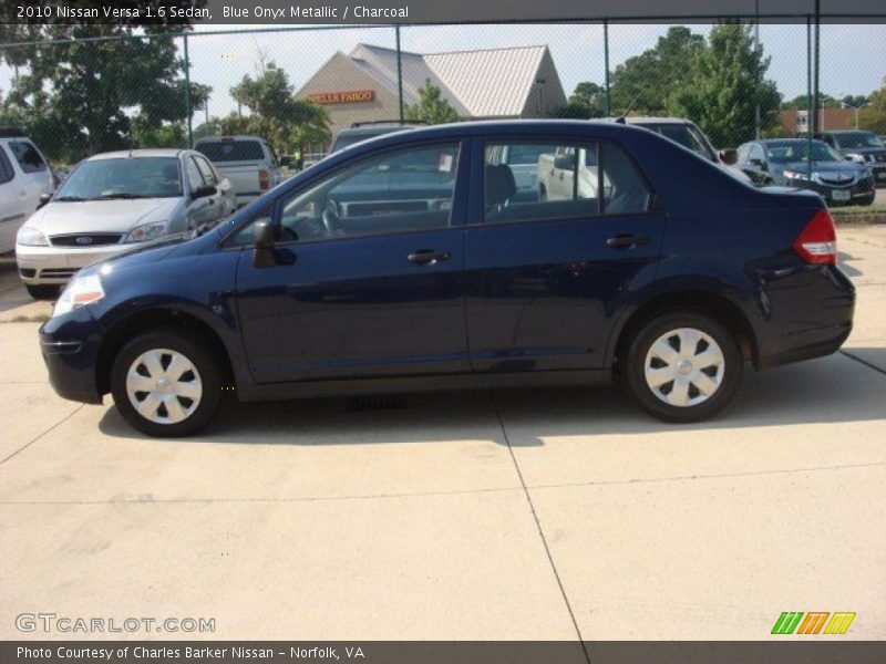 Blue Onyx Metallic / Charcoal 2010 Nissan Versa 1.6 Sedan